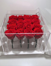Load image into Gallery viewer, Acrylic Preserved Roses Box - calgarygiftshop valentines day gift calgary airdrie delivery birthday anniversary preserved forever eternal roses calgary gift shop