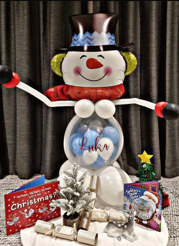 Snowman Christmas Stuffed Balloon - calgarygiftshop